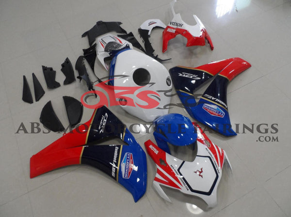 Honda CBR1000RR (2009-2011) White, Blue & Red TT Legends Fairings