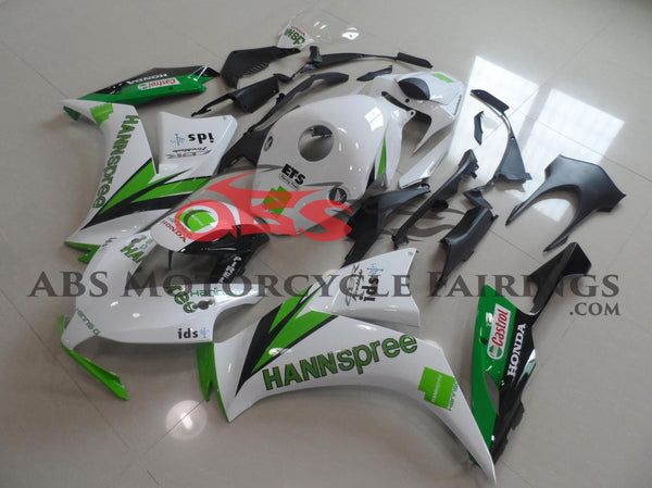 Honda CBR1000RR (2012-2016) White & Green HANNspree Fairings