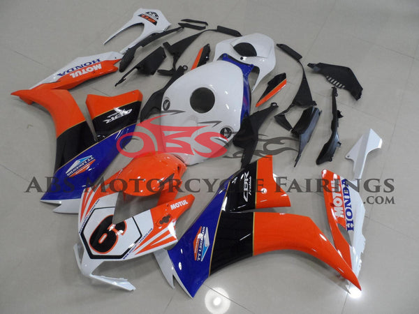 Honda CBR1000RR (2012-2016) White, Orange, Black & Blue TT Legends Fairings