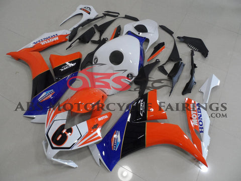 Honda CBR1000RR (2012-2016) White, Orange, Black & Blue TT Legends Fairings