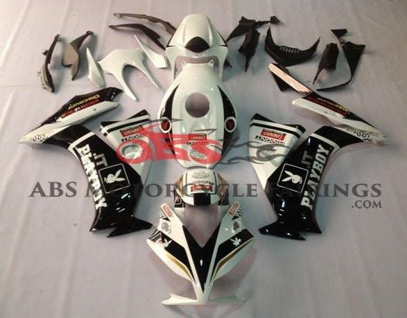 Honda CBR1000RR (2012-2016) White & Black Playboy Fairings