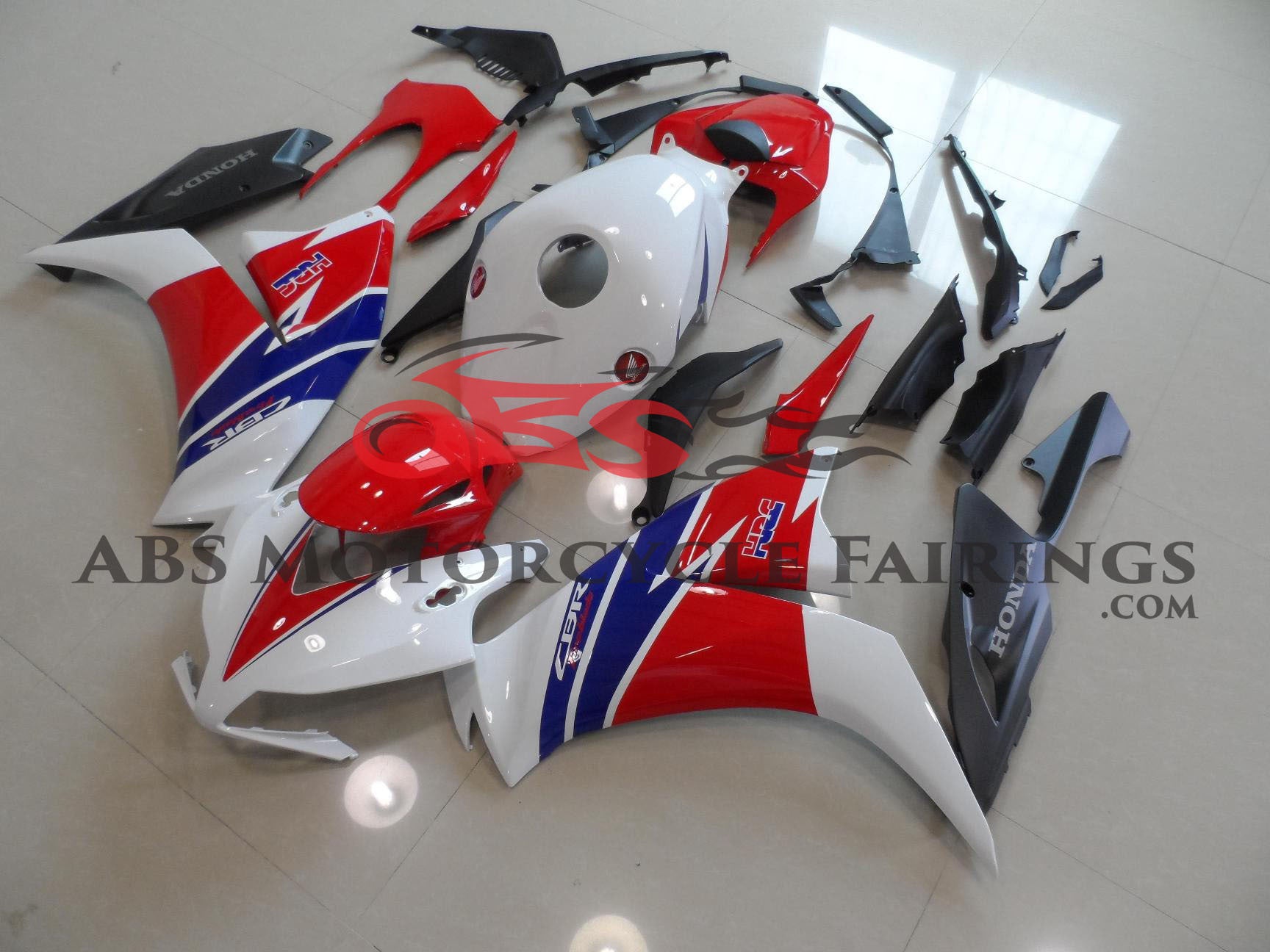 Honda CBR1000RR (2012-2016) White, Red and Blue HRC Fairings