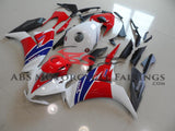 White, Red and Blue HRC Fairing Kit for a 2012, 2013, 2014, 2015 & 2016 Honda CBR1000RR motorcycle
