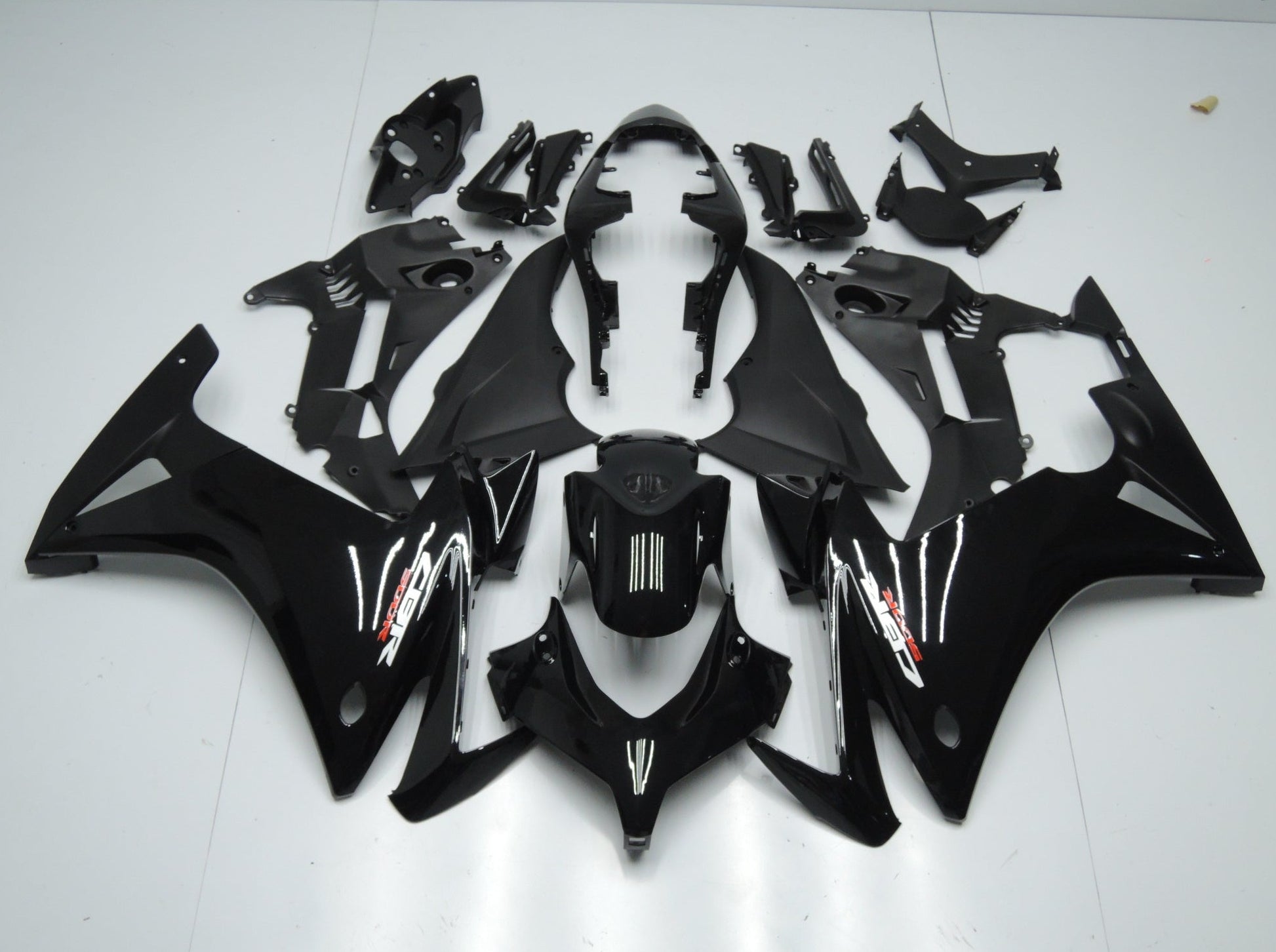Black Fairing Kit for a 2013 Honda CBR500RR motorcycle