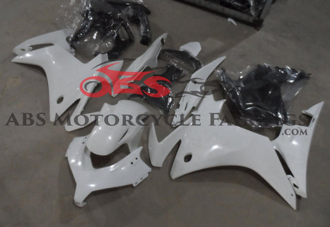White Fairing Kit for a 2013 Honda CBR500RR motorcycle