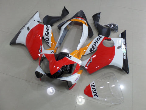 Honda CBR600F4i (2004-2007) White, Red, Orange & Black Repsol Fairings