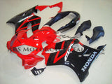 Red and Black Fairing Kit for a 2004, 2005, 2006, 2007 Honda CBR600F4i motorcycle