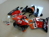 Orange, Red & Black REPSOL Racing Fairing Kit for a 2004, 2005, 2006, 2007 Honda CBR600F4i motorcycle