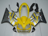 Yellow, Silver, White and Red Fairing Kit for a 2004, 2005, 2006, 2007 Honda CBR600F4i motorcycle.