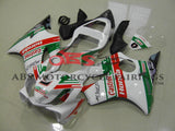 White, Green and Red Castrol Fairing Kit for a 2001, 2002, 2003 Honda CBR600F4i motorcycle