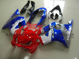 Red, White, Blue and Silver Fairing Kit for a 2004, 2005, 2006, 2007 Honda CBR600F4i motorcycle