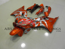 Orange & Silver Tribal Fairing Kit for a 2004, 2005, 2006, 2007 Honda CBR600F4i motorcycle