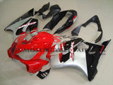 Red, Black & Silver Fairing Kit for a 2004, 2005, 2006, 2007 Honda CBR600F4i motorcycle