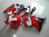 Red, White, Black & Silver Fairing Kit for a 2004, 2005, 2006, 2007 Honda CBR600F4i motorcycle
