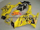 Yellow and Black Tiger Fairing Kit for a 2004, 2005, 2006, 2007 Honda CBR600FS motorcycle