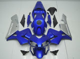 Blue, Silver and White Fairing Kit for a 2003 and 2004 Honda CBR600RR motorcycle