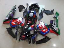 Black, Red, Blue and Green PATA Fairing Kit for a 2005 and 2006 Honda CBR600RR motorcycle