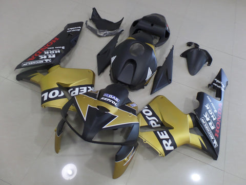 Honda CBR600RR (2005-2006) Matte Gold & Matte Black Repsol Fairings