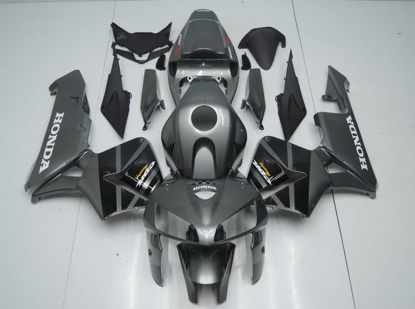 Honda CBR600RR (2005-2006) Dark Silver, Black & White Fairings
