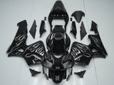Honda CBR600RR (2005-2006) Black & Silver Flame Fairings
