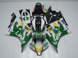 Green, White, Black and Yellow Linear Fairing Kit for a 2007 and 2008 Honda CBR600RR motorcycle