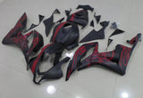Honda CBR600RR (2007-2008) Matte Black & Matte Red Stripe Fairings