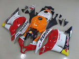 Red, White and Orange RedBull Repsol Fairing Kit for a 2009, 2010, 2011 & 2012 Honda CBR600RR motorcycle