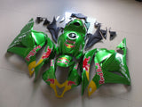 Green, Red and Yellow RedBull Fairing Kit for a 2009, 2010, 2011 & 2012 Honda CBR600RR motorcycle