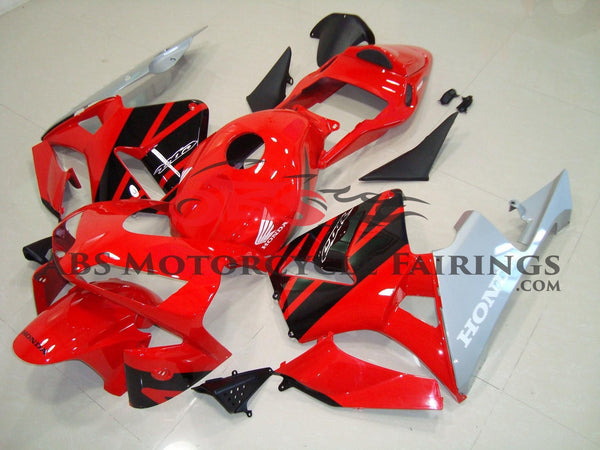 Honda CBR600RR (2003-2004) Red, Black and Silver Fairings