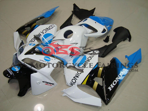 Honda CBR600RR (2005-2006) White, Black & Blue Konica Minolta Race Fairings