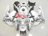 White and Silver Repsol Fairing Kit for a 2005, 2006 Honda CBR600RR motorcycle