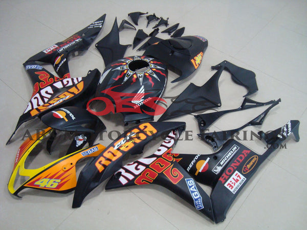 Honda CBR600RR (2007-2008) Matte Black Rossi Race Fairings