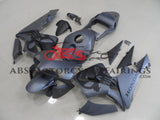 Matte Grey and Black Skull Fairing Kit for a 2003, 2004 Honda CBR600RR motorcycle