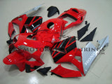 Red, Black and Silver Fairing Kit for a 2003, 2004 Honda CBR600RR motorcycle