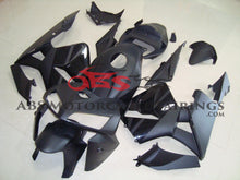 Matte Black and Gloss Black Fairing Kit for a 2005, 2006 Honda CBR600RR motorcycle