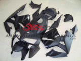 Matte Black and Gloss Black Fairing Kit for a 2005, 2006 Honda CBR600RR motorcycle