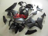 Matte Black Fairing kit with Red & White stickers for a 2005, 2006 Honda CBR600RR motorcycle