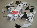 White, Black and Silver Fairing Kit for a 2005, 2006 Honda CBR600RR motorcycle