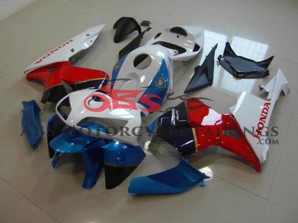 Fairings For Honda CBR 600 RR, 2007-2008 - White, Blue & Red main image 0