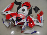 Red, White and Blue TT Legends Racing Fairing Kit for a 2005, 2006 Honda CBR600RR motorcycle