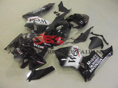 Honda CBR600RR (2005-2006) Black & White West Race Fairings