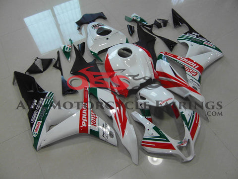 Honda CBR600RR (2007-2008) White, Red & Green Castrol Race Fairings
