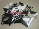 Honda CBR600RR (2007-2008) Gloss Black & Gloss White with Matte Black Fairings