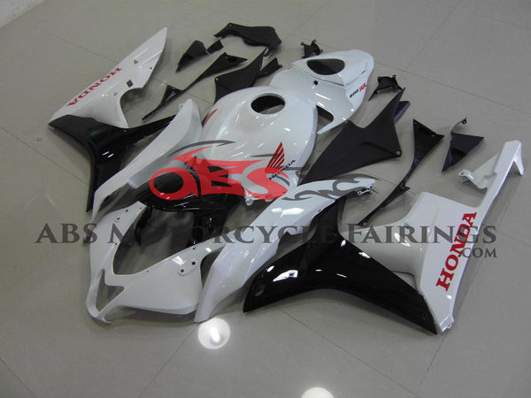 Honda CBR600RR (2007-2008) White, Black & Red Fairings