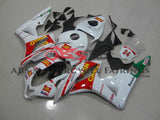 White and Red San Carlo Racing Fairing Kit for a 2007, 2008 Honda CBR600RR motorcycle