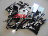 Black and White Leyla Uitvoering Fairing Kit for a 2009, 2010, 2011 & 2012 Honda CBR600RR motorcycle