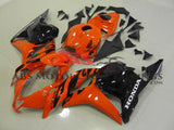 Orange and Black Tribal Fairing Kit for a 2009, 2010, 2011 & 2012 Honda CBR600RR motorcycle