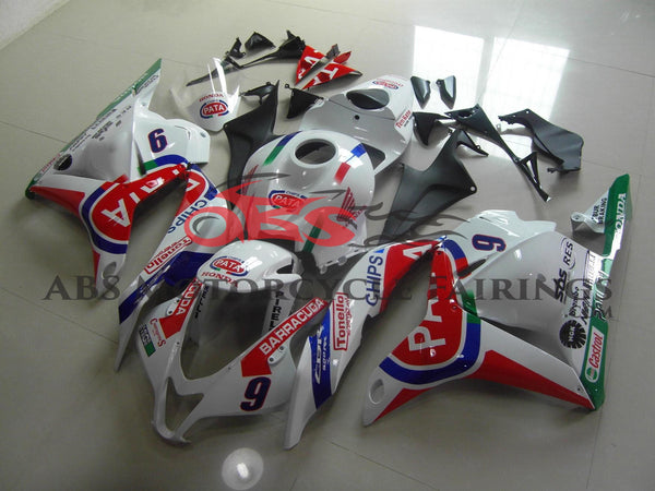 Honda CBR600RR (2009-2012) White & Red PATA Fairings