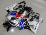 White, Black and Blue Fairing Kit for a 2013, 2014, 2015, 2016, 2017, 2018, 2019, 2020 & 2021 Honda CBR600RR motorcycle