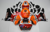 Red, Orange, White and Black Repsol Satu HATI Fairing Kit for a 2013, 2014, 2015, 2016, 2017, 2018, 2019, 2020 & 2021 Honda CBR600RR motorcycle